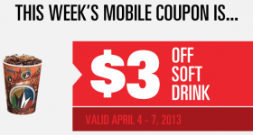 Regal Cinema Coupon: $3 Off Soft Drink