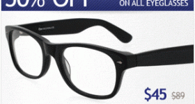 Save 50% on Single-Vision Glasses at GlassesUSA.com—Hot!