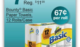 Staples: Get a 12-pack of Bounty Paper Towels for $7.99