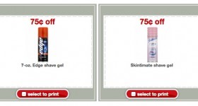 Target – Skintimate Shave Gel $.85
