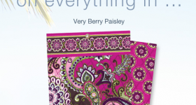 Vera Bradley: 50% off Very Berry Paisley + Sale on Bowler and Large Hobo Bags