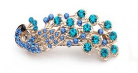 Vintage Blue Peacock Hair Clip – $2.30 SHIPPED!